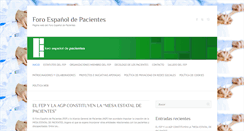 Desktop Screenshot of forodepacientes.org