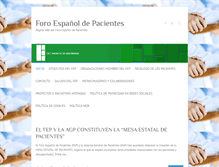 Tablet Screenshot of forodepacientes.org